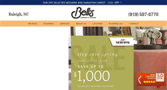 Desktop Screenshot of bellscarpets.com
